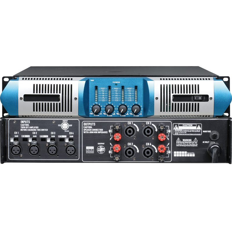 Amplificador de potencia de 4 canales de gama alta serie S4