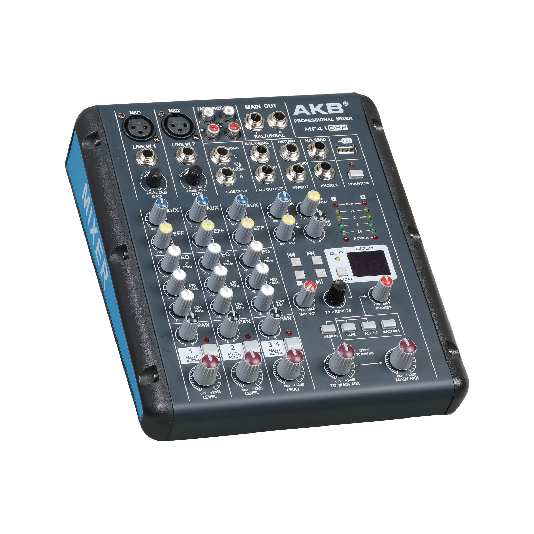 Mezclador dj de sonido de 4 canales MF41-DSP