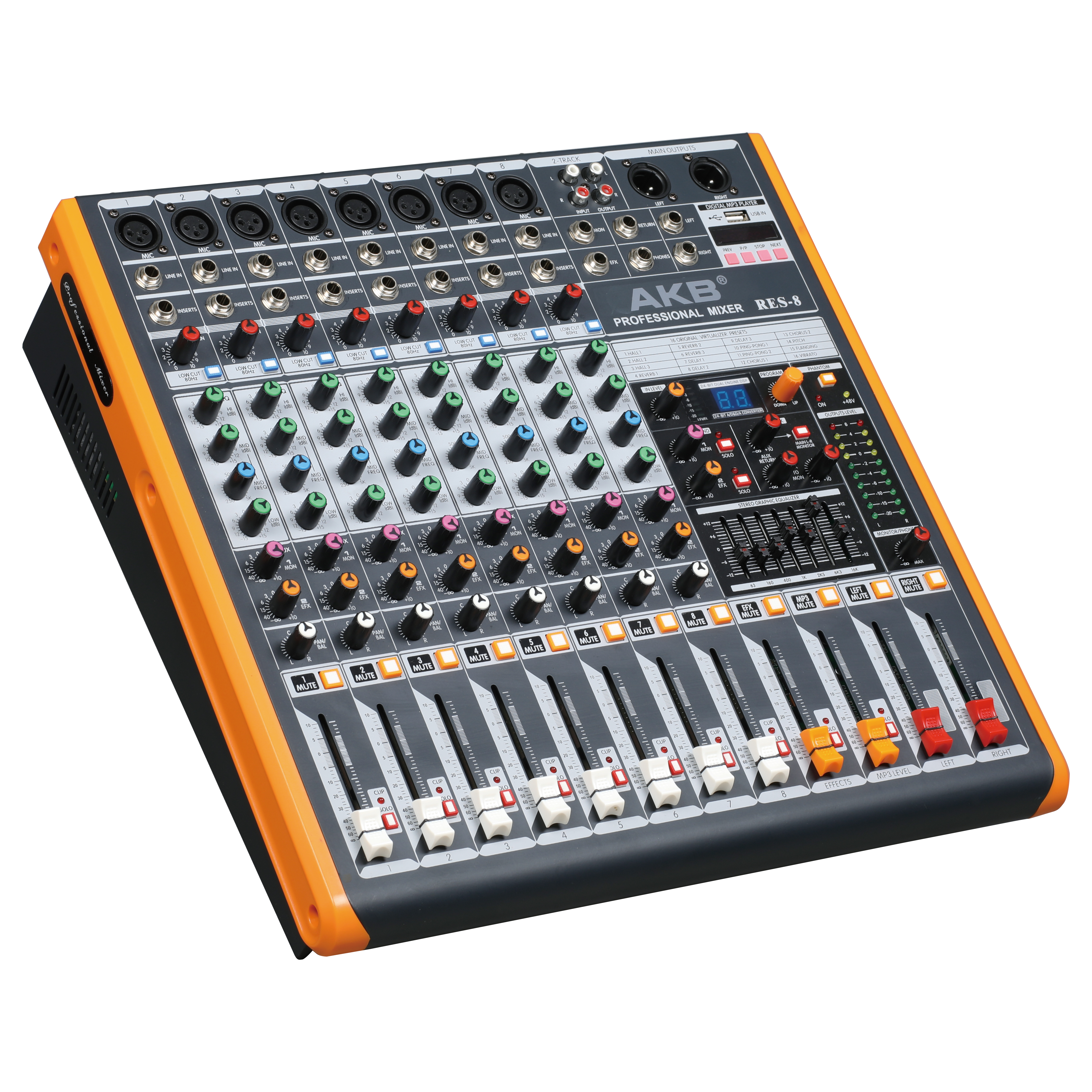 Mezclador de sonido para exteriores RES-8 pro audio