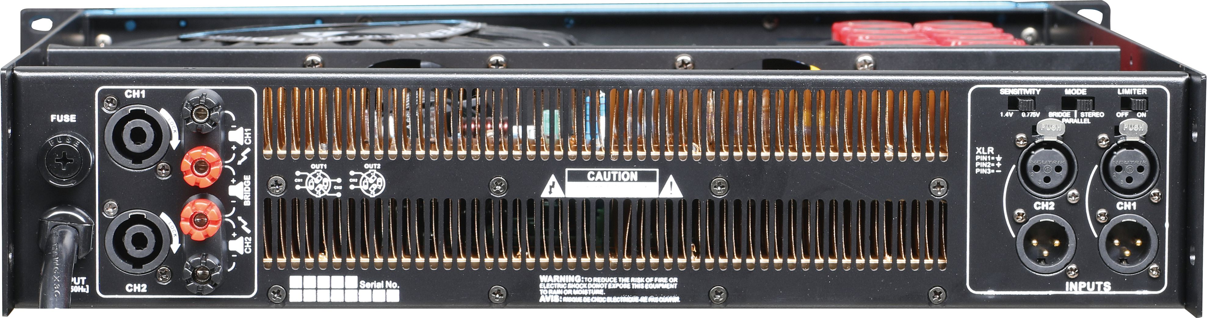 Amplificador de potencia de sonido de la serie P amplificador de altavoz estándar